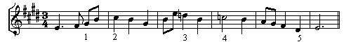 Longer piece with four sharps